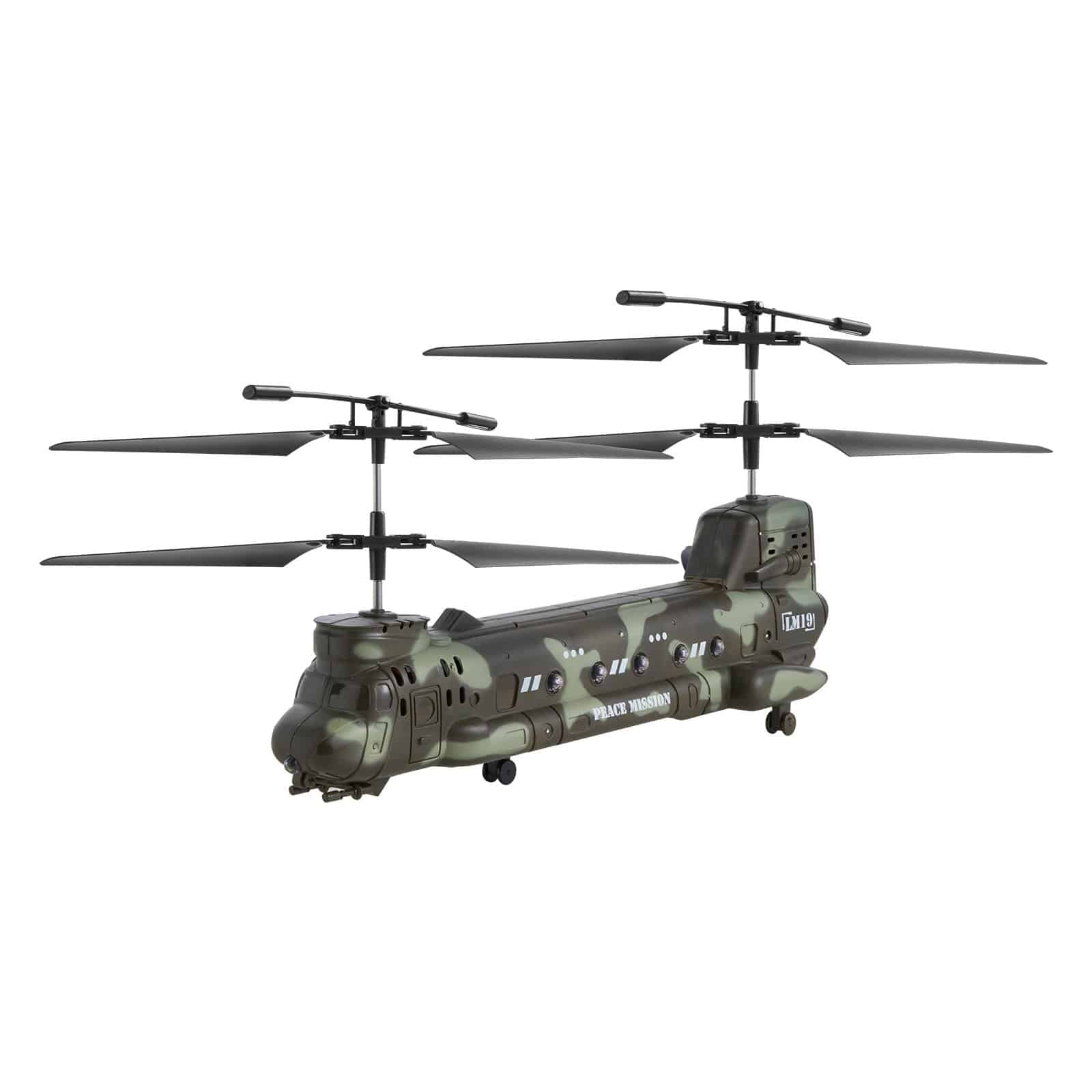 VEVOR RC Military Helicopter Toy, 2.4GHz, 3.5-Channel, LED Lights, 20 Min Flight, One-Key Control, for Kids 8+ — attēls 9