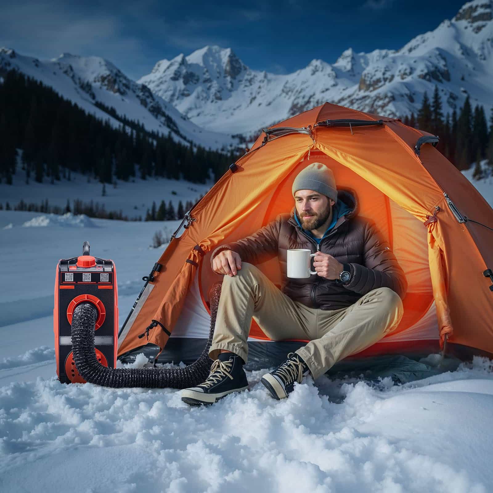 VEVOR 5–8kW 12V Diesel Air Heater with Bluetooth App, Remote & LCD, 4.5L Tank – Portable All-in-One for RVs, Vans, Campers, Garages — attēls 8