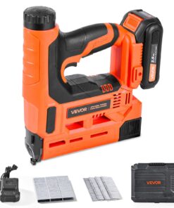 VEVOR 2-in-1 Cordless Brad Nailer & Staple Gun, 18GA 15–32 mm Nails, Battery & Charger, 1000 Pcs, for Woodworking & DIY