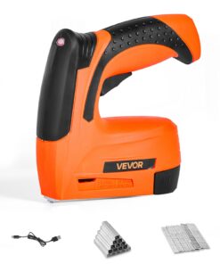 VEVOR Cordless 2-in-1 Brad Nailer & Staple Gun, 18GA, 15mm Nails & 6–14mm Staples, Battery Powered, for Woodworking & DIY