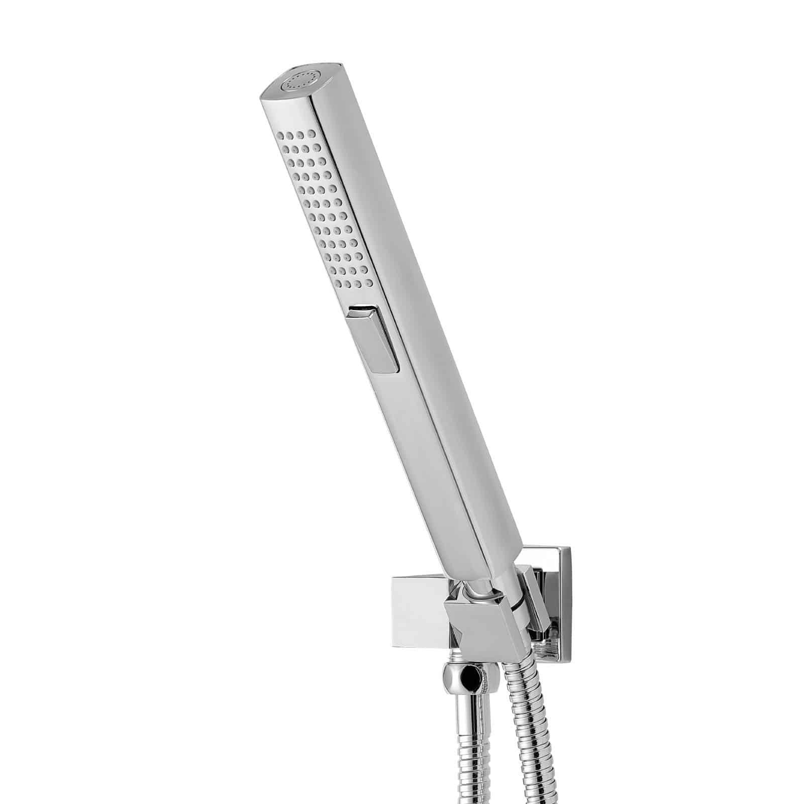 VEVOR 254 mm Ceiling Rain Shower System with 6 Body Jets, 2-in-1 Handheld Spray, 3-Function Head, Brass Valve, Chrome Finish - Image 12