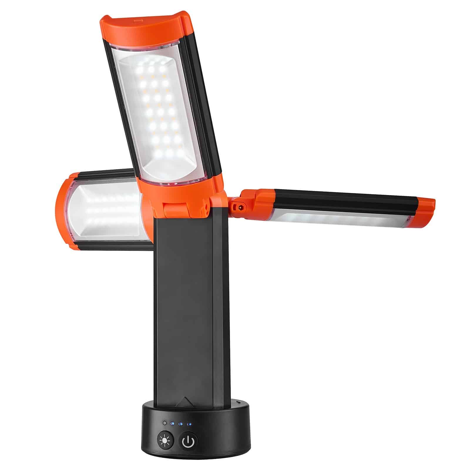 VEVOR 2200lm Rechargeable LED Work Light with Tripod, 10Ah Battery, 3 Adjustable Heads, 3000K-6500K, IP65, Portable Site Lamp - Image 10