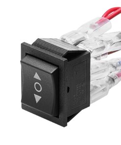 VEVOR 6-контактний моментальний DPDT тумблер (ON)-OFF-(ON), 250В/16А, 125В/20А для авто, човнів, дому