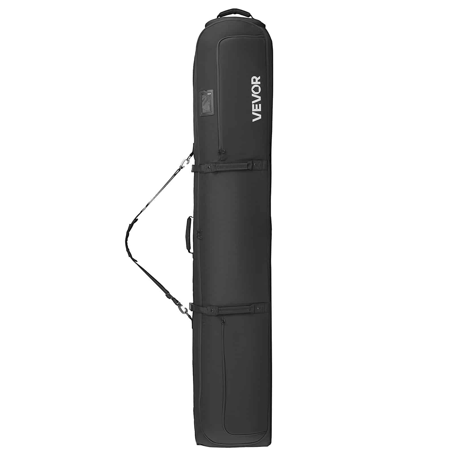 VEVOR Ski & Snowboard Roller Bag 175 cm, Waterproof Padded Travel Bag with Wheels & Straps for Air Travel, Black - Зображення 11
