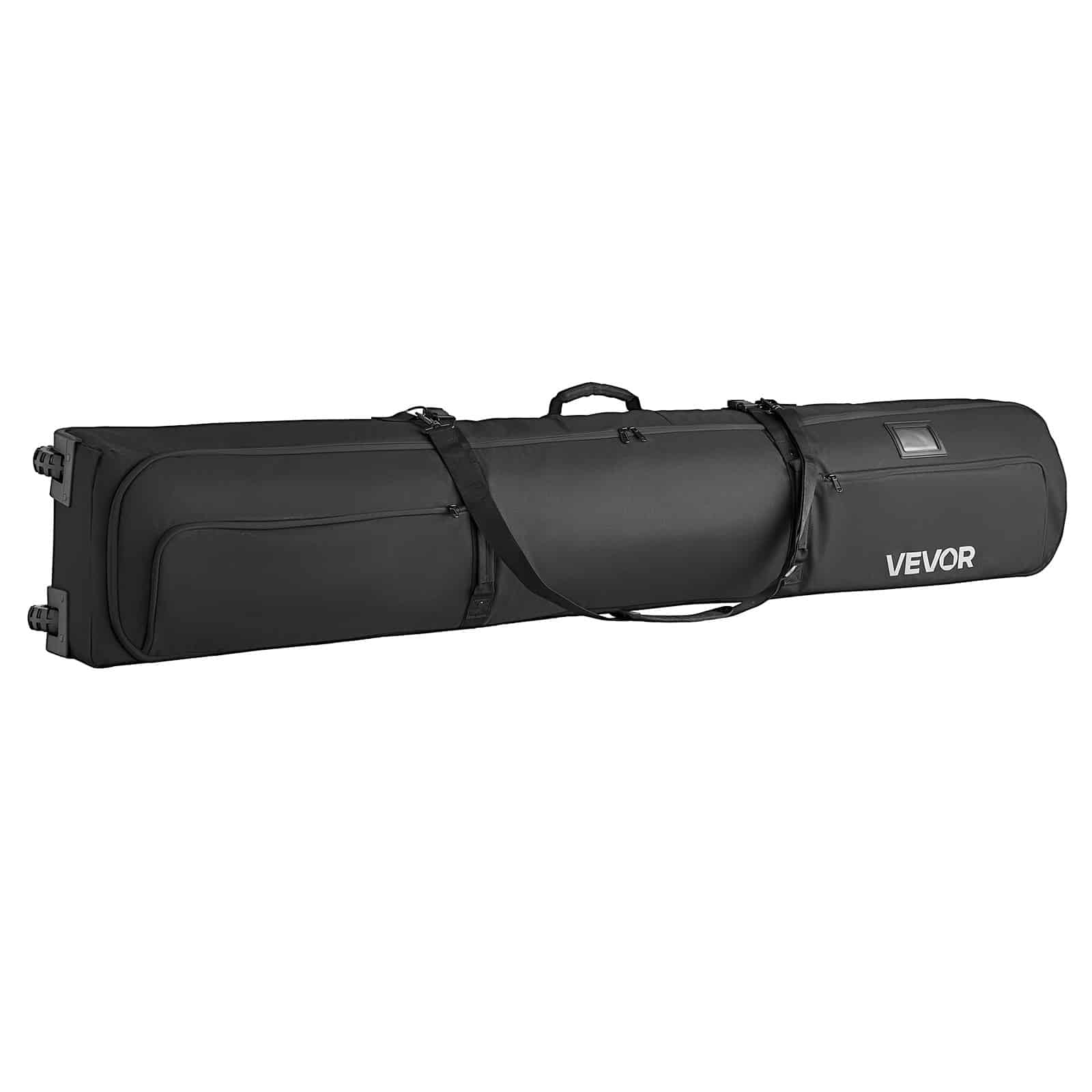 VEVOR Ski & Snowboard Roller Bag 175 cm, Waterproof Padded Travel Bag with Wheels & Straps for Air Travel, Black - Зображення 9