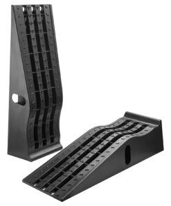 VEVOR Heavy-Duty Car Ramps 2PCS, 5897kg Capacity, 155mm Lift, for SUV/Truck Maintenance & Oil Change, Portable & Durable