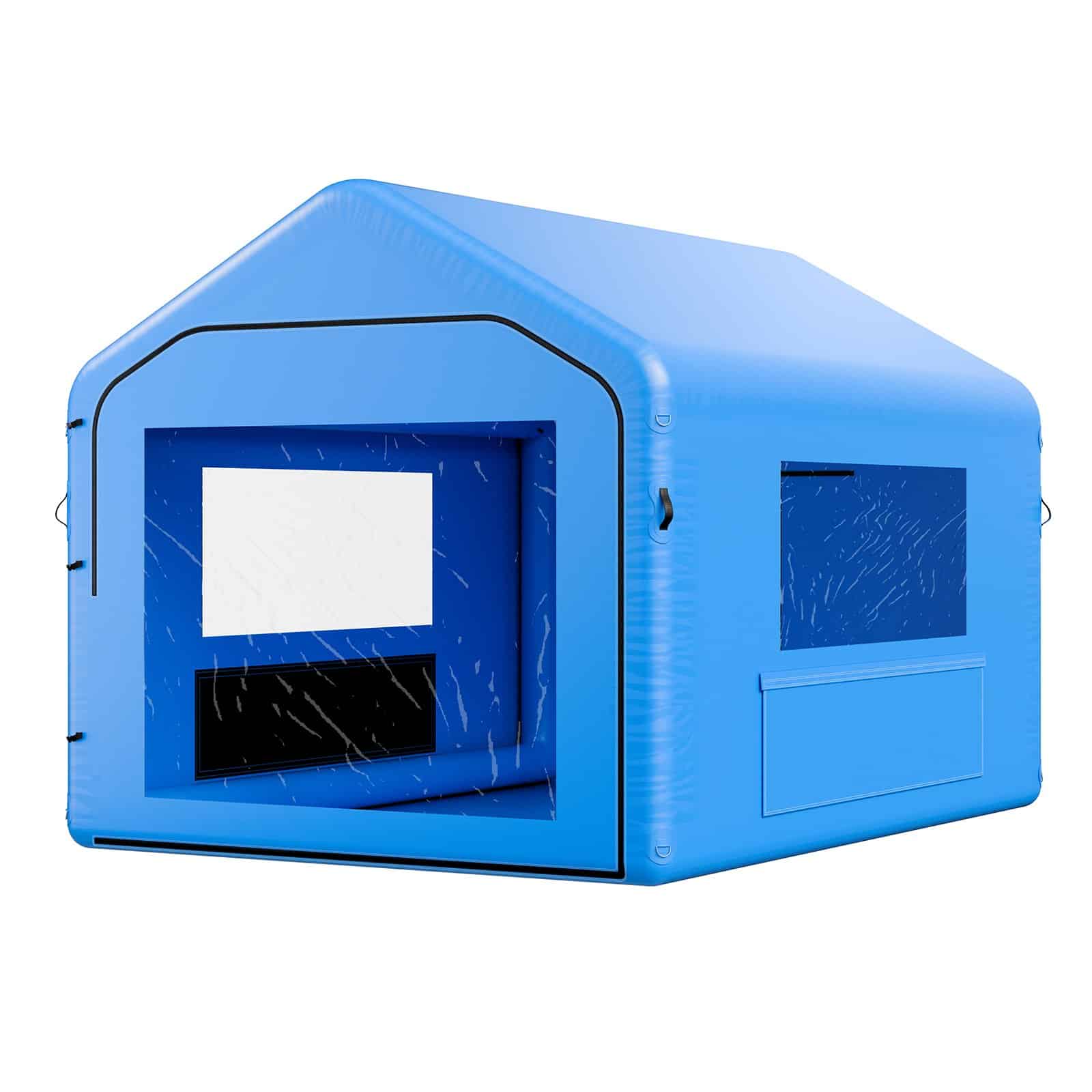 VEVOR 4x3x2.8m Inflatable Paint Spray Booth with 750W Blower & Air Filter, Waterproof, for Car, Bike & Metal Painting - Зображення 9