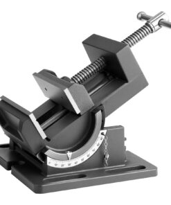 VEVOR 108mm Tilting Drill Press Vise, 0–90° Adjustable Angle, Cast Iron Bench Vise for Woodworking & Metalworking