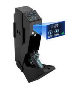 VEVOR Fingerprint Gun Safe with LCD, LED, Keypad & Key Access for 1 Pistol & Magazine – Mounted Bedside/Desk/Car Firearm Box
