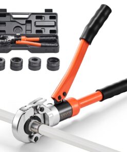 VEVOR Hydraulic Pipe Crimping Tool Kit with TH16–TH32 Jaws for PEX & Alu-Plastic Pipes, Plumbing Installation & Repair