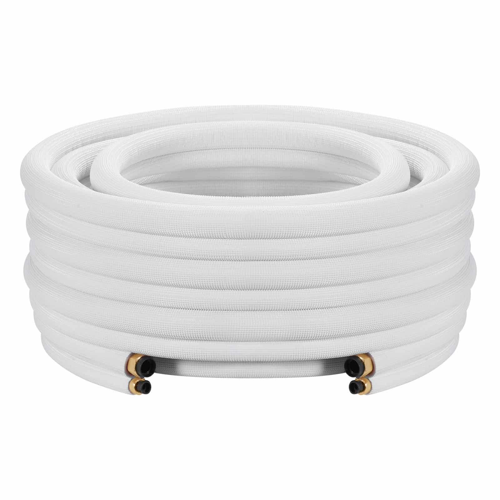 VEVOR 7.6m Mini Split AC Line Set, 9.5mm & 15.9mm Copper Tubing, Insulated Coil with Flared Nuts, Full HVAC Kit - Image 10
