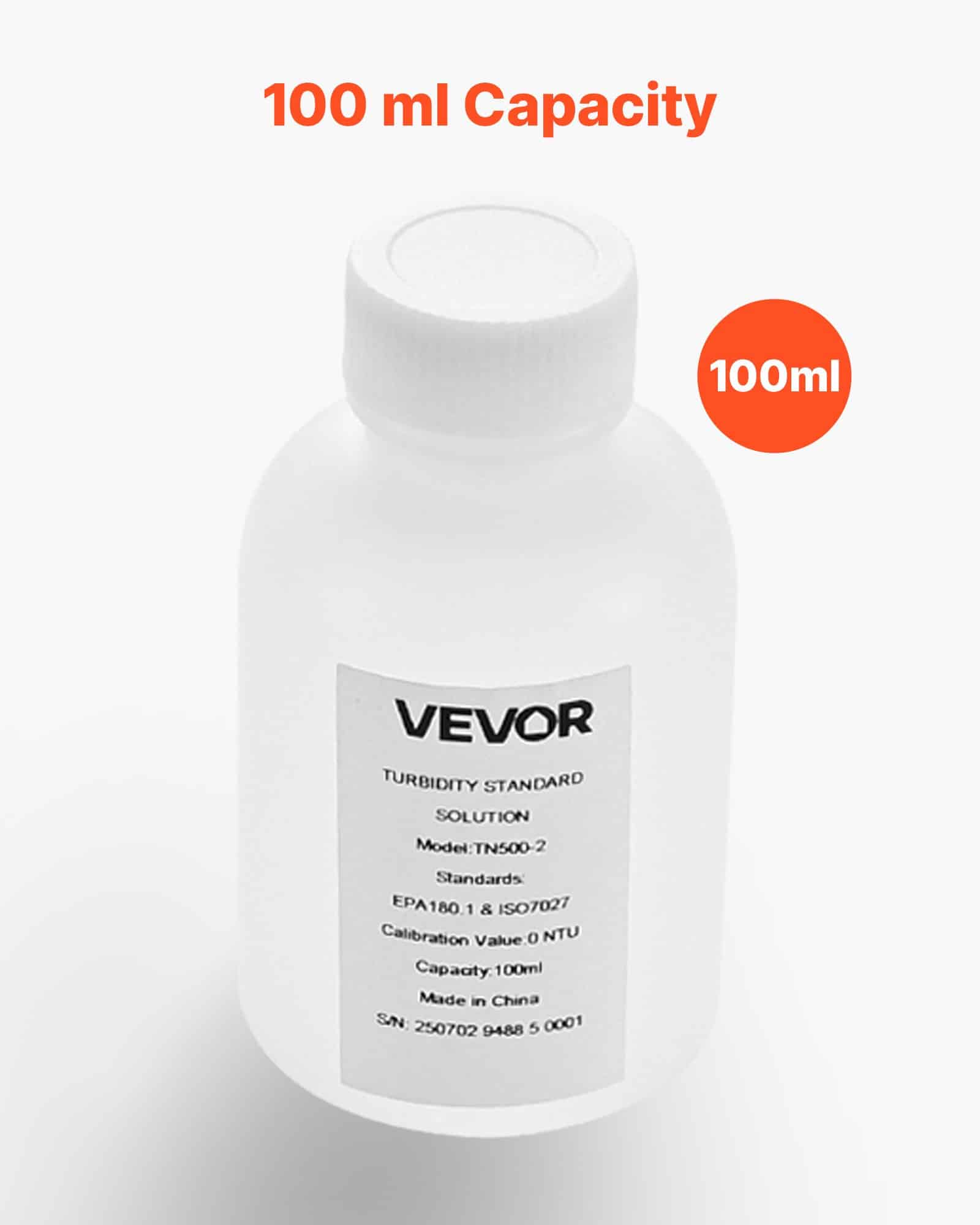 VEVOR 0 NTU Turbidity Calibration Solution, 100ml, EPA Approved, Zero-Drift, Lab-Grade Standard for Turbidity Meter Calibration — изображение 4