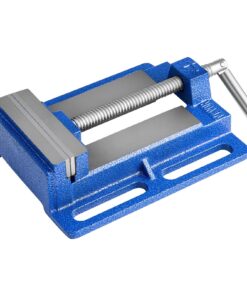 VEVOR 150 mm Drill Press Vise, Cast Iron Bench Vise with Slotted Base, Anti-Slip Jaws, for Woodworking & Metalworking