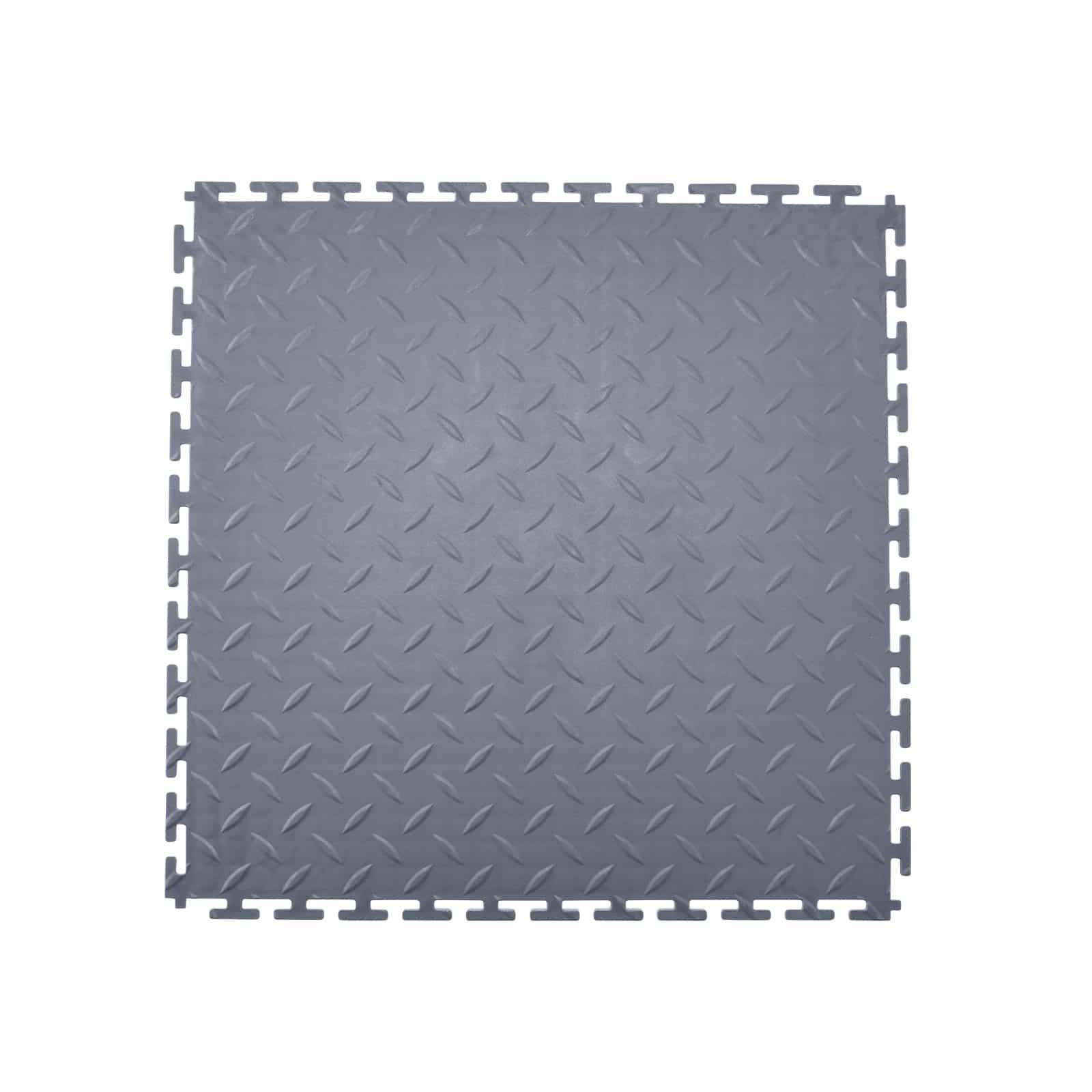VEVOR 8-Pack Interlocking PVC Garage Floor Tiles, 513x513x5 mm, Slip-Resistant Diamond Plate Mats, Graphite Gray, 2.1 m² — изображение 10