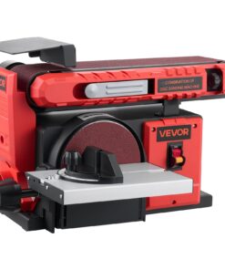 VEVOR 152mm Disc & 100x914mm Belt Sander Combo, 400W with Adjustable Worktable, Dust Port for Woodworking & DIY