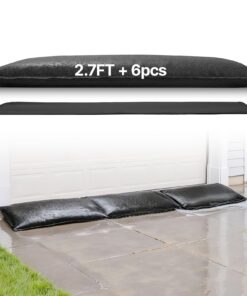VEVOR Reusable Flood Barrier Bags, 6-Pack, 830x430 mm, Water-Activated, Sandless, for Home, Basement & Doorway Flood Protection