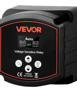 VEVOR 12V 300A Smart dviejų baterijų izoliatorius su LCD, rankiniu / automatiniu VSR ličio ir švino-rūgšties baterijoms automobiliuose, RV, valtyse