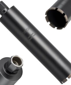 VEVOR 89 mm Wet Diamond Core Drill Bit, 356 mm Depth, 1-1/4-7 Thread, for Reinforced Concrete, Brick & Masonry