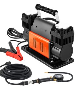 VEVOR 12V divcilindru gaisa kompresors 300 L/min 150 PSI ar digitālo manometru, riepu piepūtējs auto, SUV, kravas auto, RV