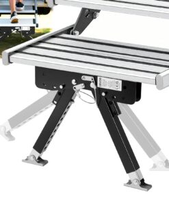 VEVOR Adjustable RV Step Stabilizer Kit, 76–381mm Steel Support for Camper, Trailer & Motorhome Steps, Anti-Wobble Design