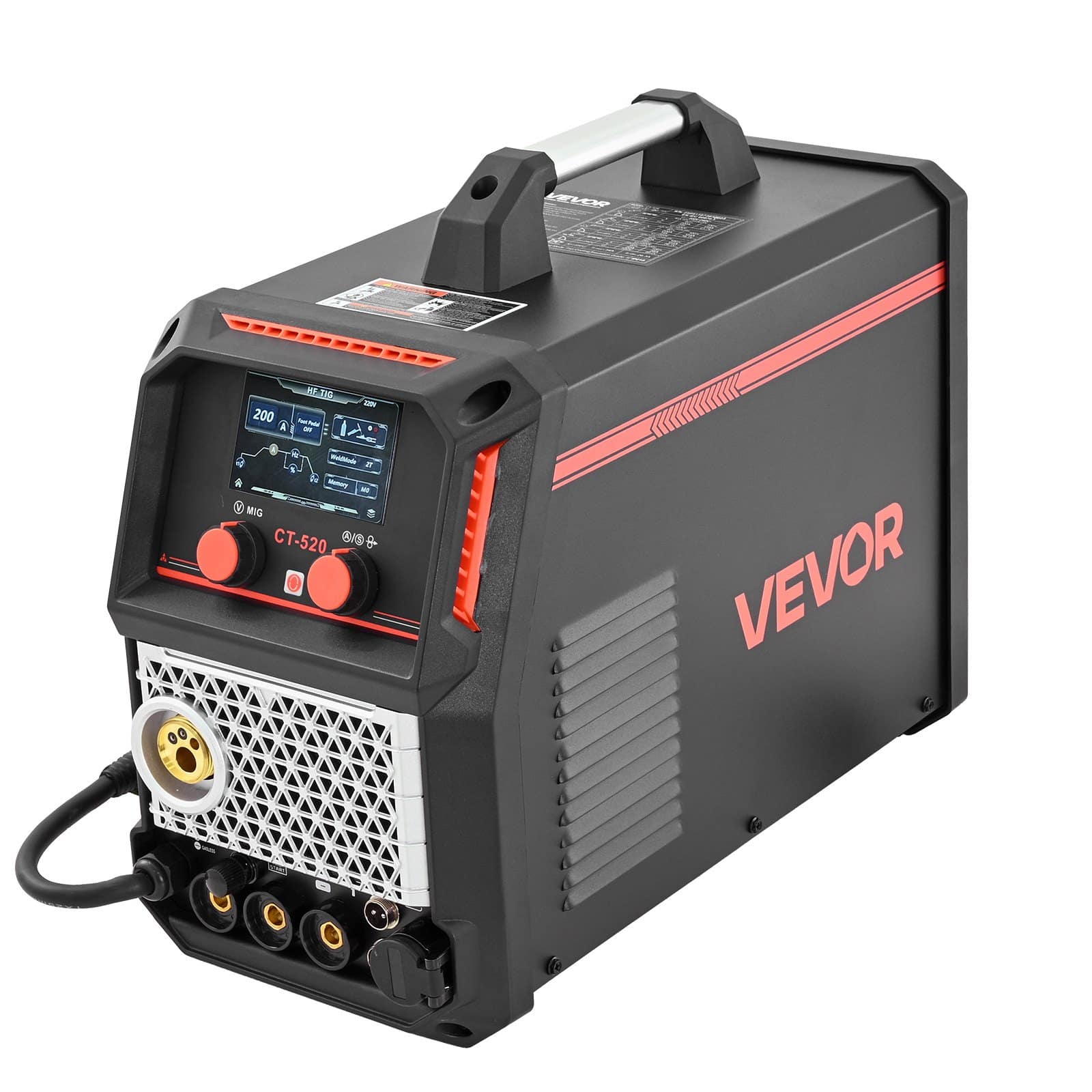 VEVOR 5-in-1 Plasma Cutter Welder Combo 220V – 50A Plasma Cutter & 200A MIG/TIG/MMA Welder, Pulse MIG with Spool Gun Support - Зображення 10