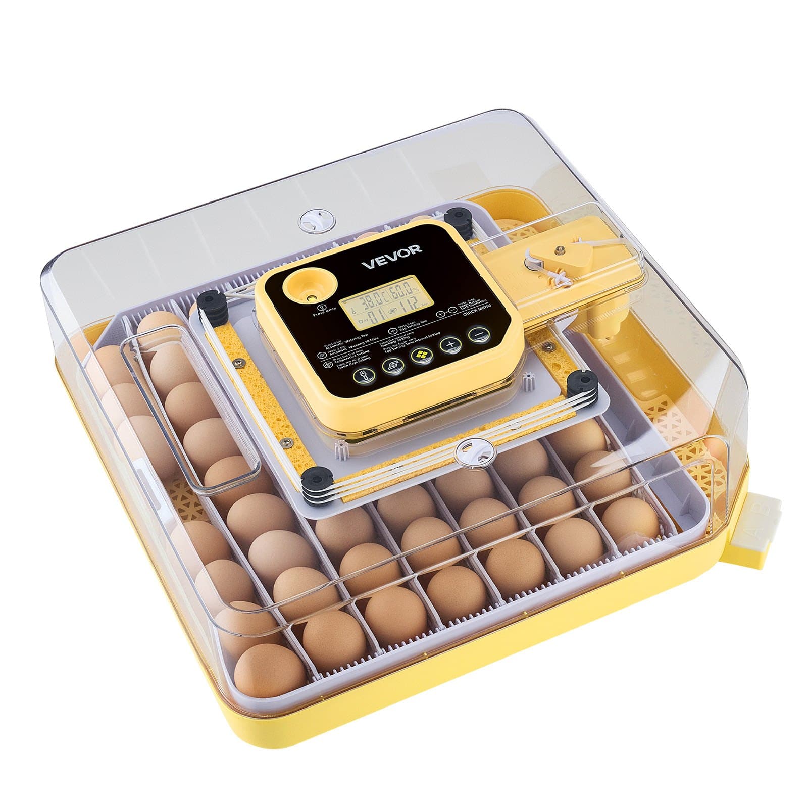 VEVOR Automatic 48 Egg Incubator with LED Candler, Auto Turning, Temp & Humidity Control, for Chicken, Duck, Goose, Quail Eggs - Image 12