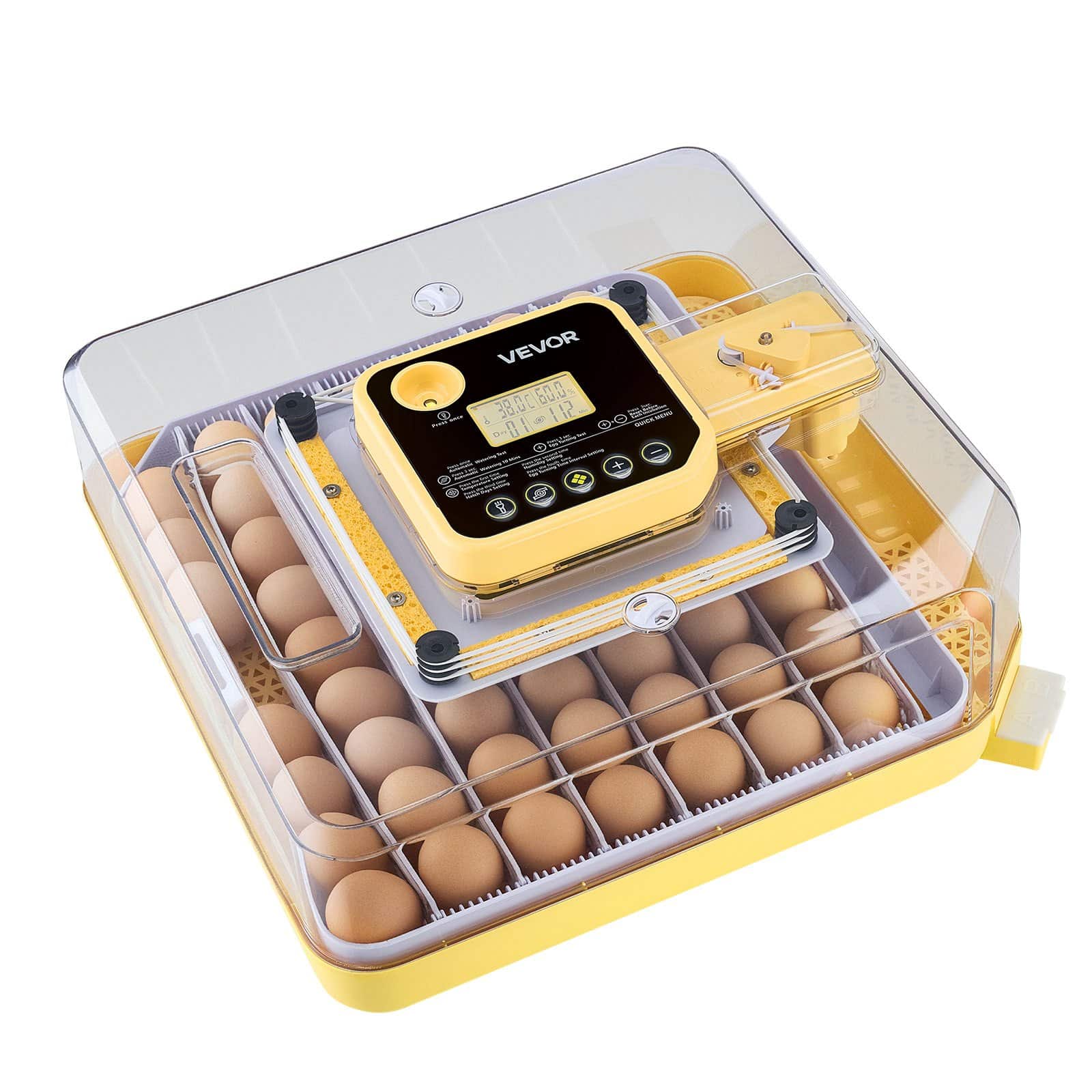 VEVOR Automatic 48 Egg Incubator with LED Candler, Auto Turning, Temp & Humidity Control, for Chicken, Duck, Goose, Quail Eggs - Image 9