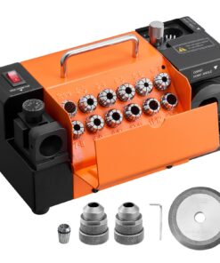 VEVOR MR-13A Drill Bit Sharpener 3–15mm with 13 Collets, 95°–135° Angle, 4600RPM, CBN Wheel for Workshop & Garage Use