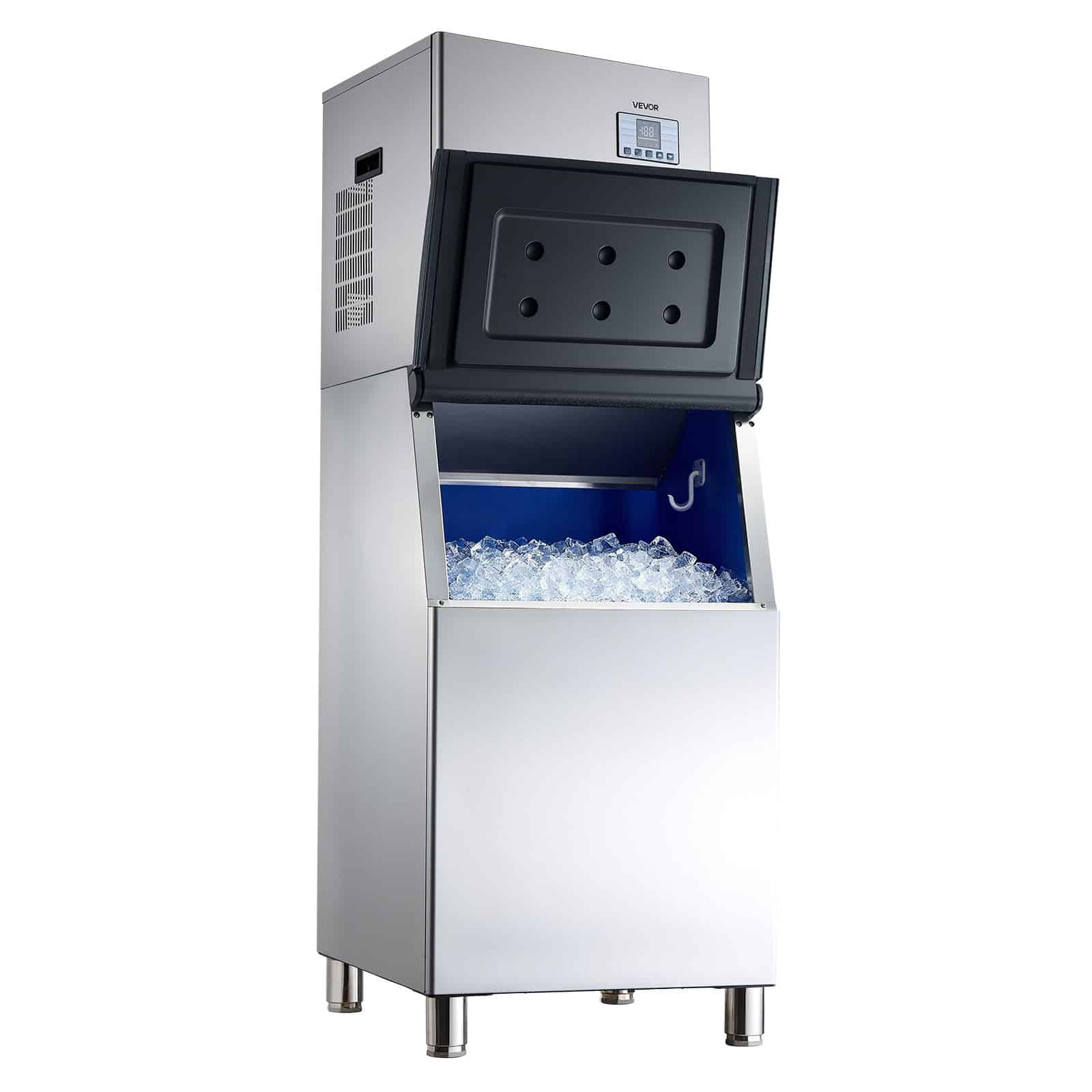 VEVOR Commercial Ice Maker 181kg/24h with 136kg Storage Bin, Auto Clean, Touchscreen Control for Bar, Cafe, Restaurant Use — изображение 10