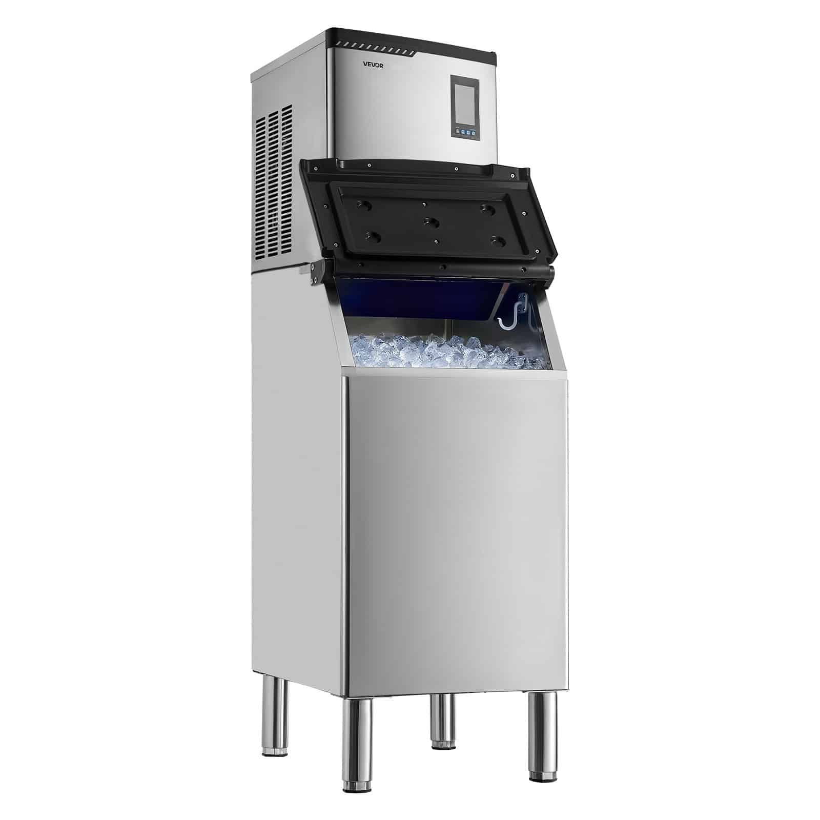VEVOR Commercial Ice Maker 136kg/24h with 136kg Storage Bin, Self-Cleaning, Touchscreen Control for Bar, Café, Restaurant — изображение 10