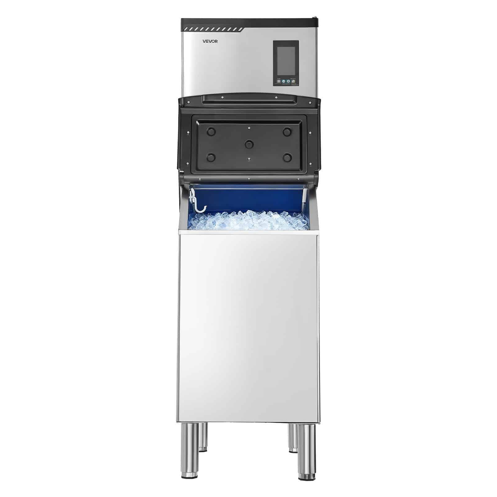 VEVOR Commercial Ice Maker 136kg/24h with 136kg Storage Bin, Self-Cleaning, Touchscreen Control for Bar, Café, Restaurant — изображение 12