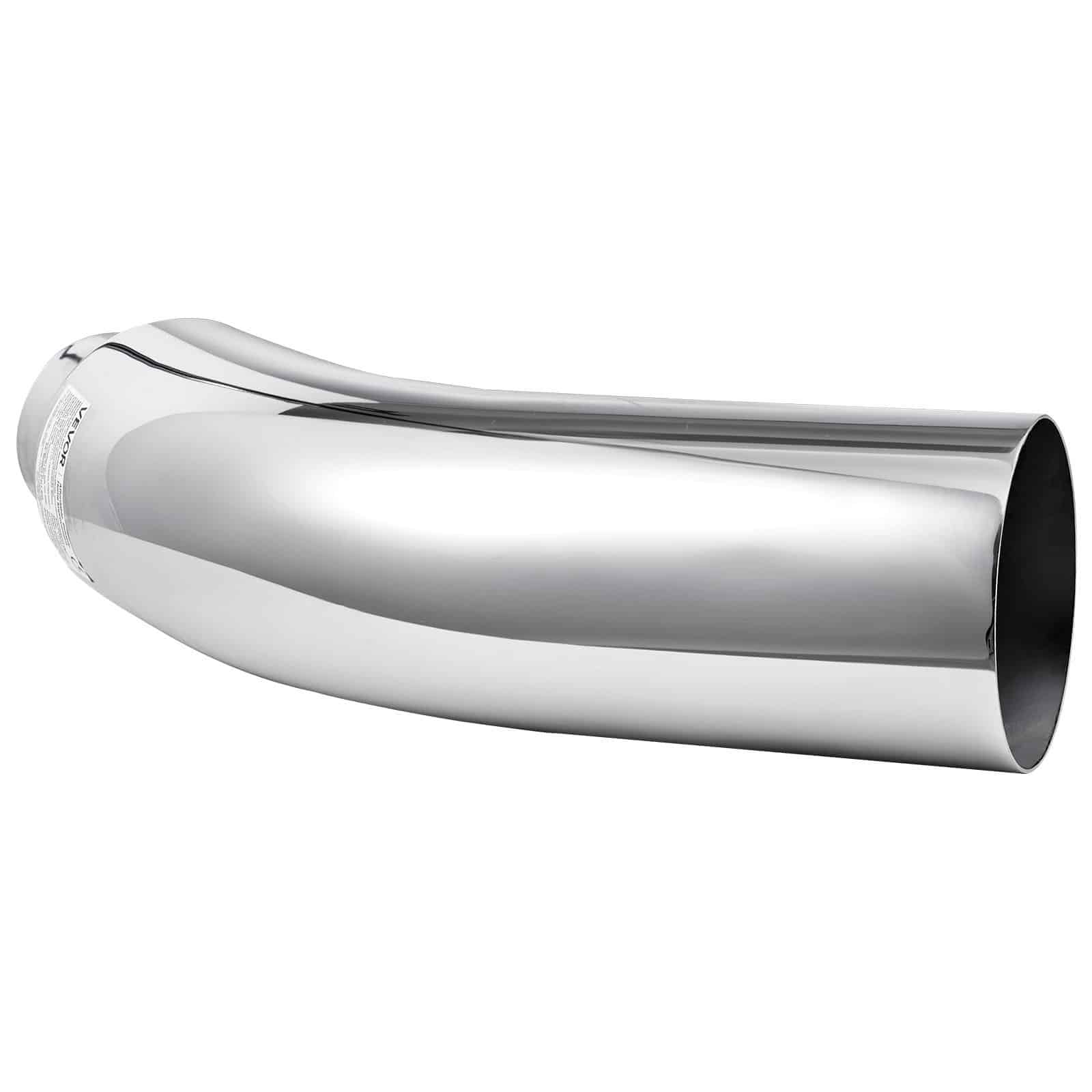 VEVOR Chrome Elbow Exhaust Tip 101.6mm Inlet 152.4mm Outlet 584mm Length with Clamp for Truck/Sedan/SUV/Sports Car - Зображення 10