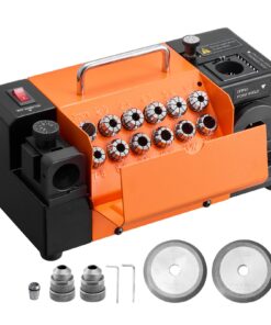 VEVOR MR-13B Drill Bit Sharpener for 3–15mm Bits, 4600RPM, Adjustable Angles, 13 Collets, CBN & SDC Wheels