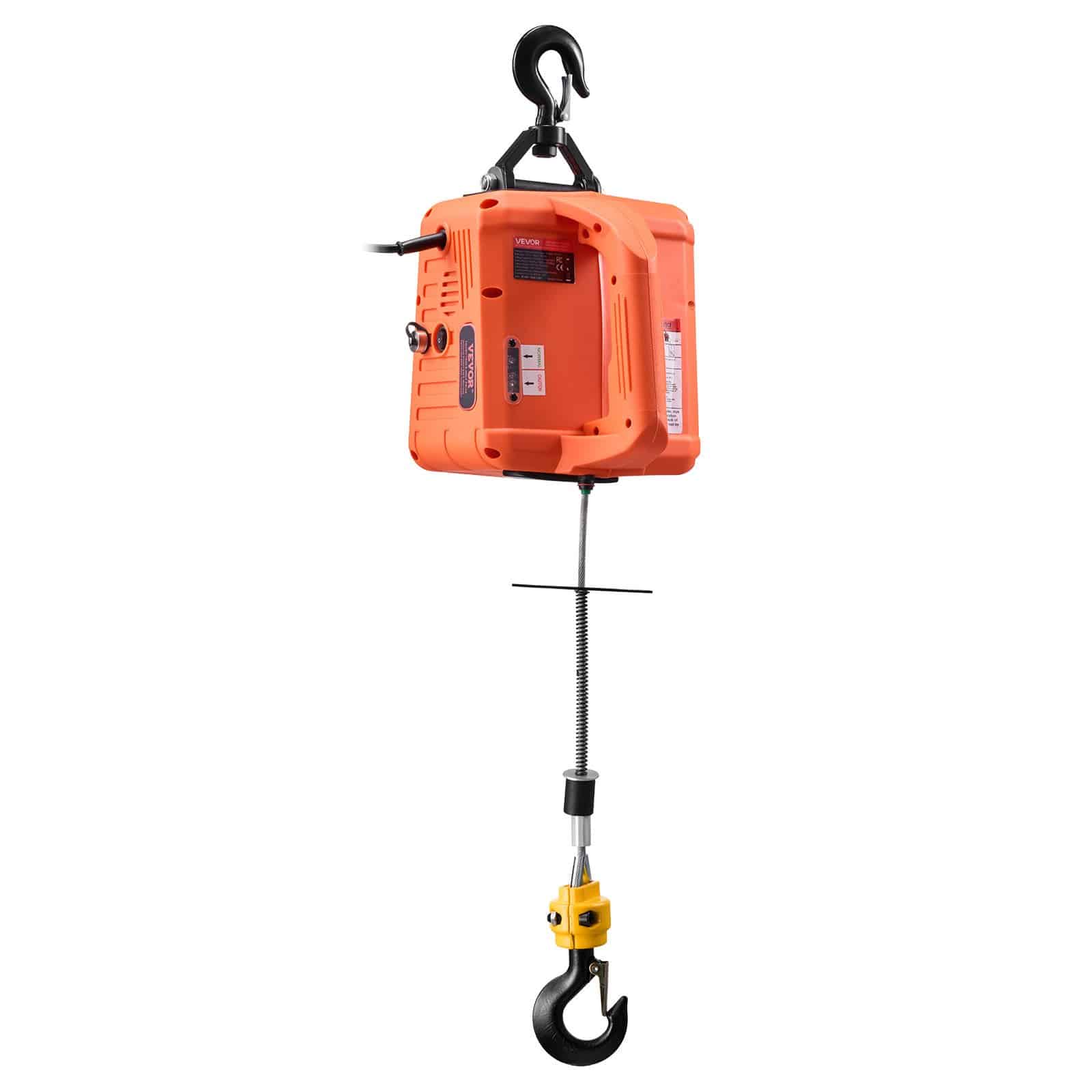 VEVOR 3-in-1 Electric Hoist Winch, 700 kg Capacity, 1500W, 7.6 m Lift, Wired & Wireless Remote, for Garage, Warehouse, Factory — attēls 9