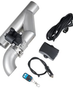 VEVOR 63.5 mm Universal Electric Exhaust Cutout Valve Kit with Remote Control, Stainless Steel Y Pipe for Cars & SUVs