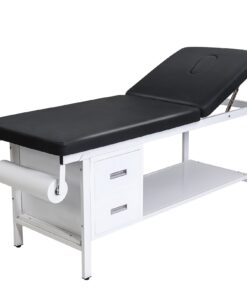 VEVOR Medical Exam Table with Adjustable Backrest, Drawers, Shelf & Paper Roll Holder, 227kg Capacity, PU Surface