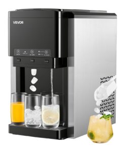 VEVOR 3-in-1 Countertop Water Dispenser with Ice Maker, 16kg/24h, 1.8kg Storage, Crushed & Bullet Ice, Cold Water, Self-Cleaning