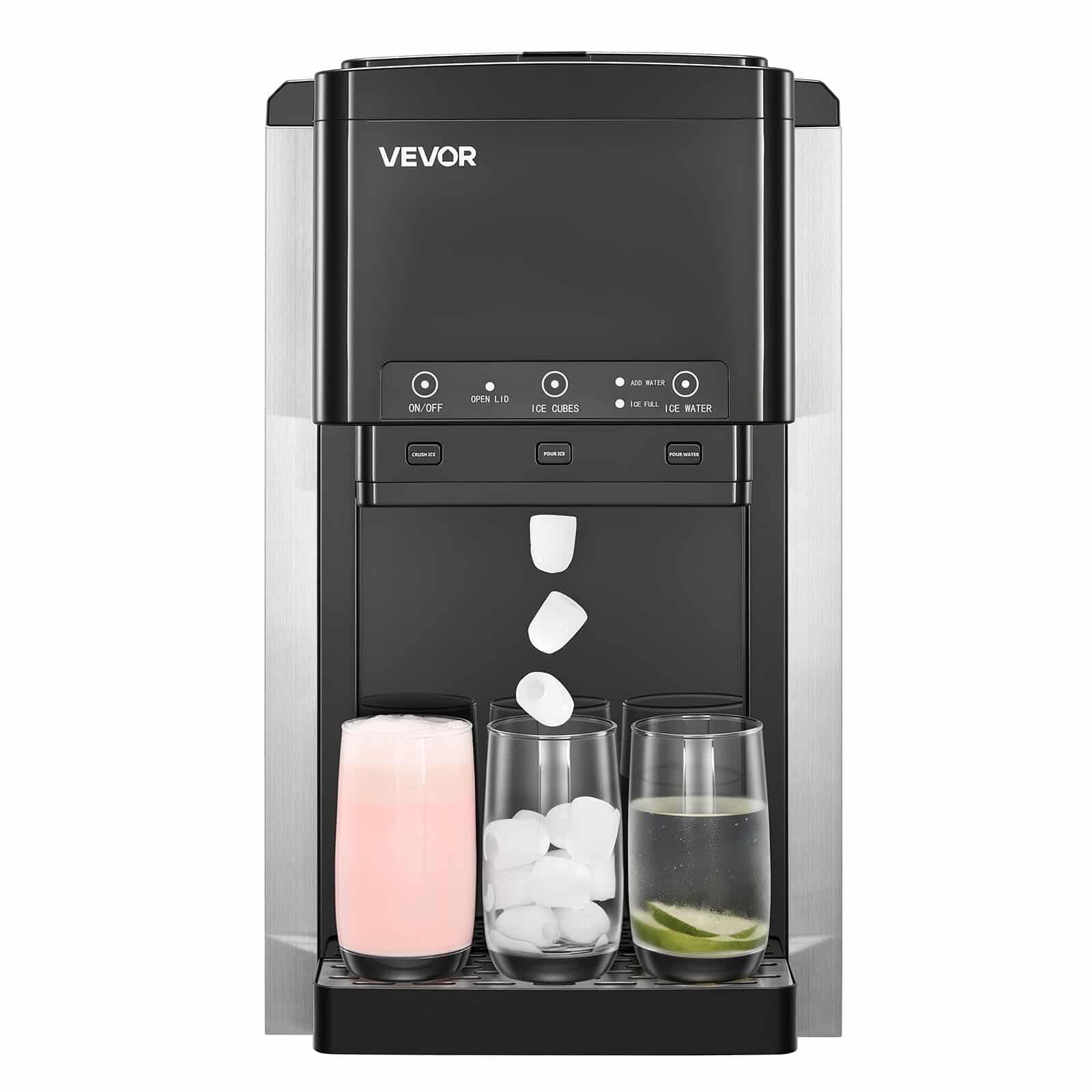 VEVOR 3-in-1 Countertop Water Dispenser with Ice Maker, 16kg/24h, 1.8kg Storage, Crushed & Bullet Ice, Cold Water, Self-Cleaning — изображение 10
