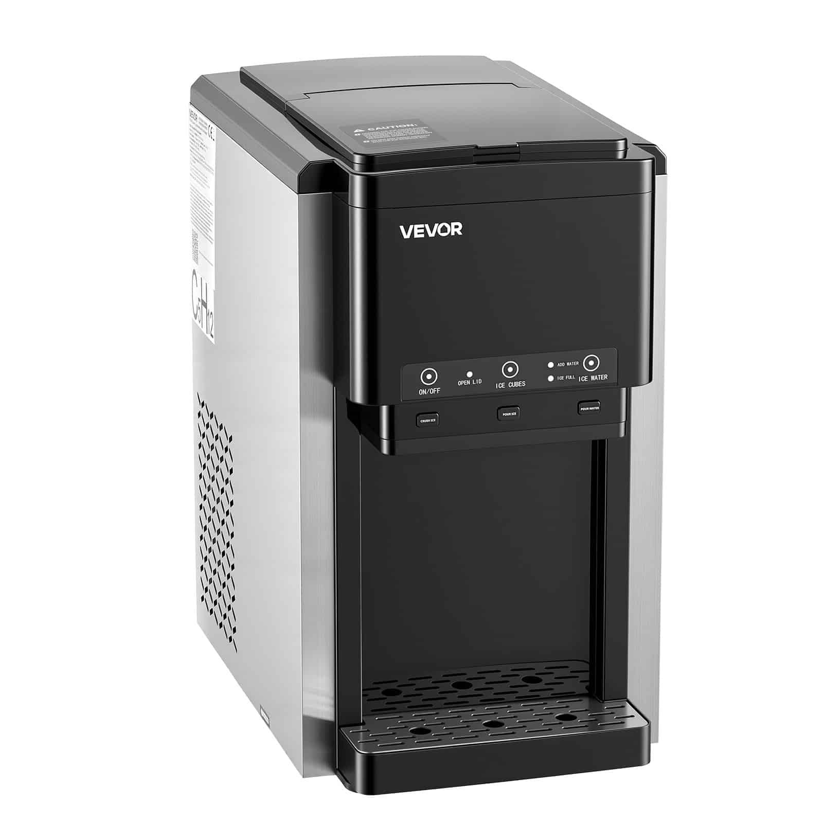 VEVOR 3-in-1 Countertop Water Dispenser with Ice Maker, 16kg/24h, 1.8kg Storage, Crushed & Bullet Ice, Cold Water, Self-Cleaning — изображение 11