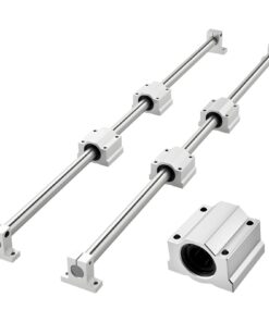 VEVOR SFC25 лінійний напрямний комплект 1000 мм з 4 ковзаючими блоками, для ЧПУ, гравіювання, токарних, фрезерних верстатів