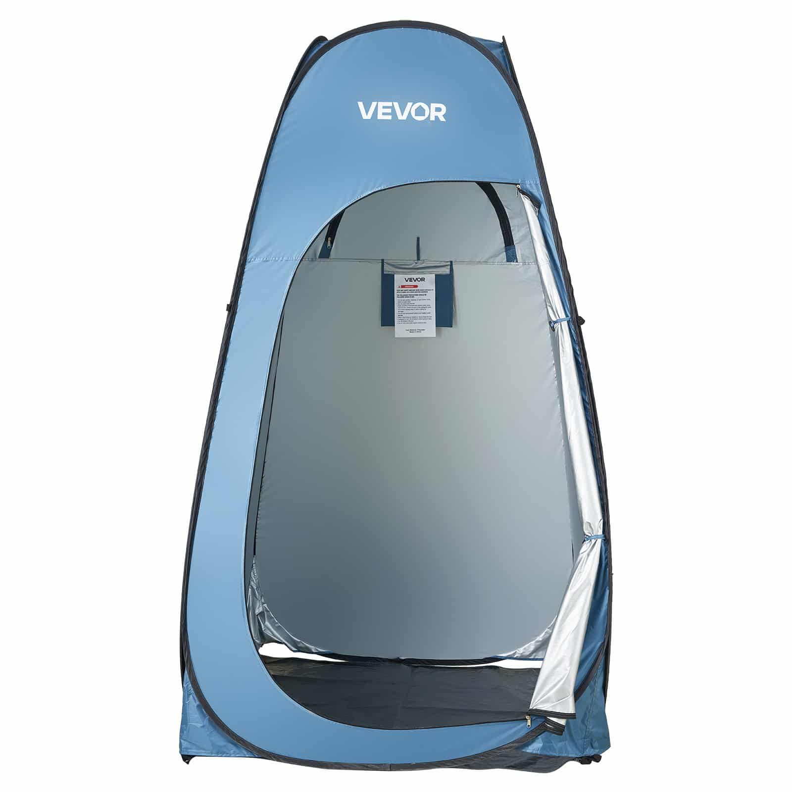 VEVOR Portable Pop-Up Privacy Shower Tent 122x122x213 cm, 190T Polyester with Silver Coating, for Camping, Beach, Fishing - Зображення 9