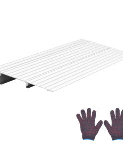 VEVOR Aluminum Threshold Ramp 59mm Rise, 363kg Load, Anti-Slip Door Ramp for Wheelchairs, Scooters, Bikes & Walkers – Indoor/Outdoor