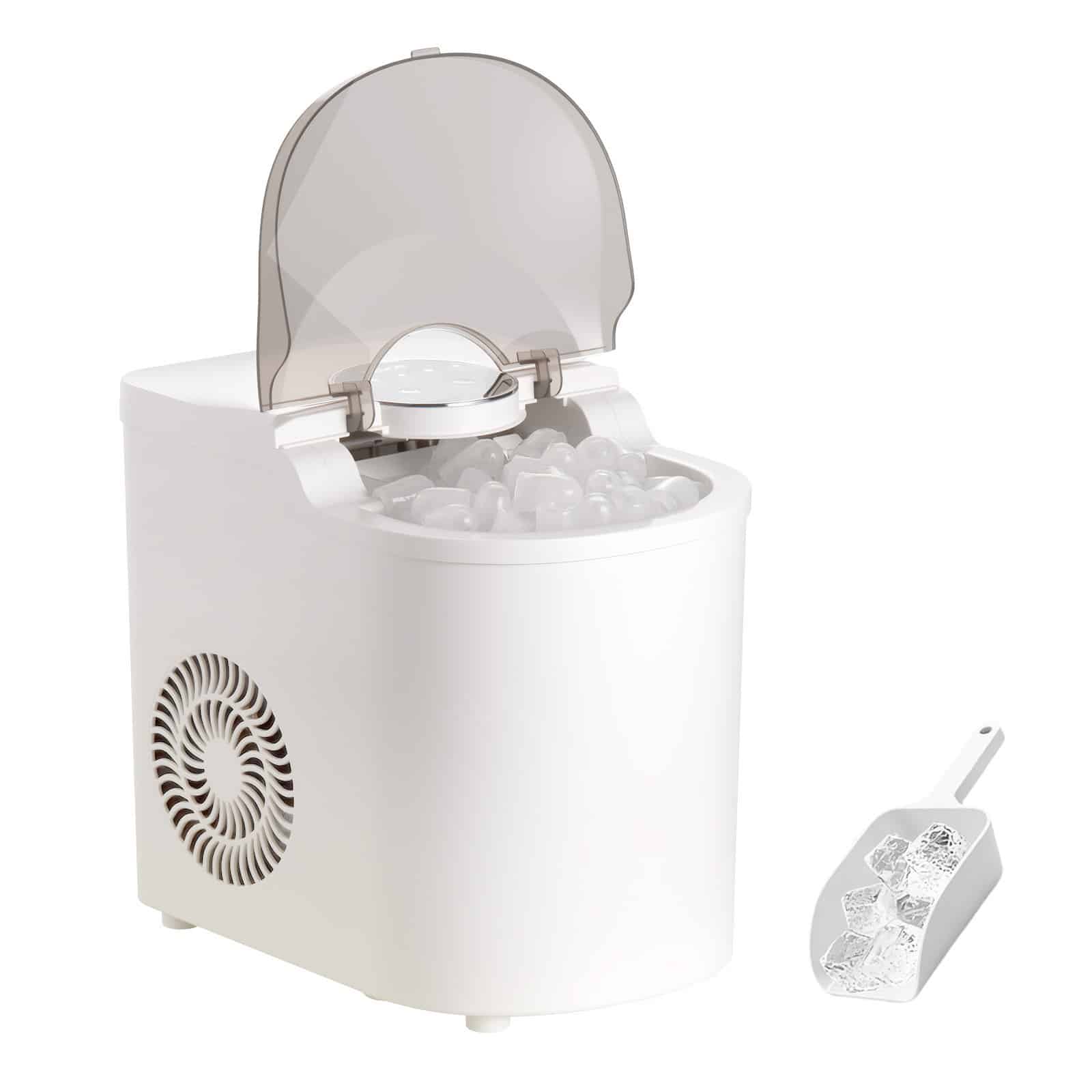 VEVOR Portable Countertop Ice Maker, 7 Bullet Cubes in 6 Mins, 11.8 kg/day, 2 Ice Sizes, Self-Cleaning, for Home & Office — изображение 9