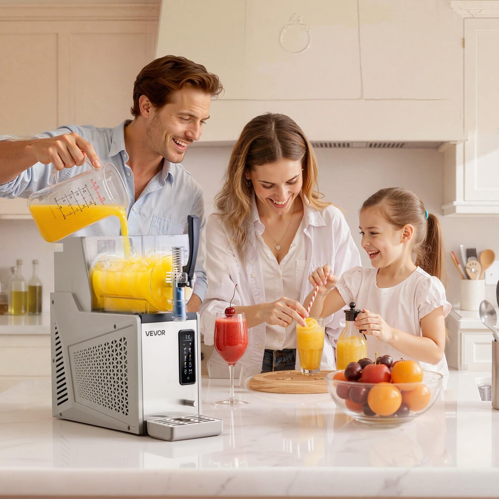 VEVOR 3L Slushie Machine with Self-Cleaning – Frozen Drink Maker for Home, Cocktails, Margaritas, Milkshakes & More - Image 8