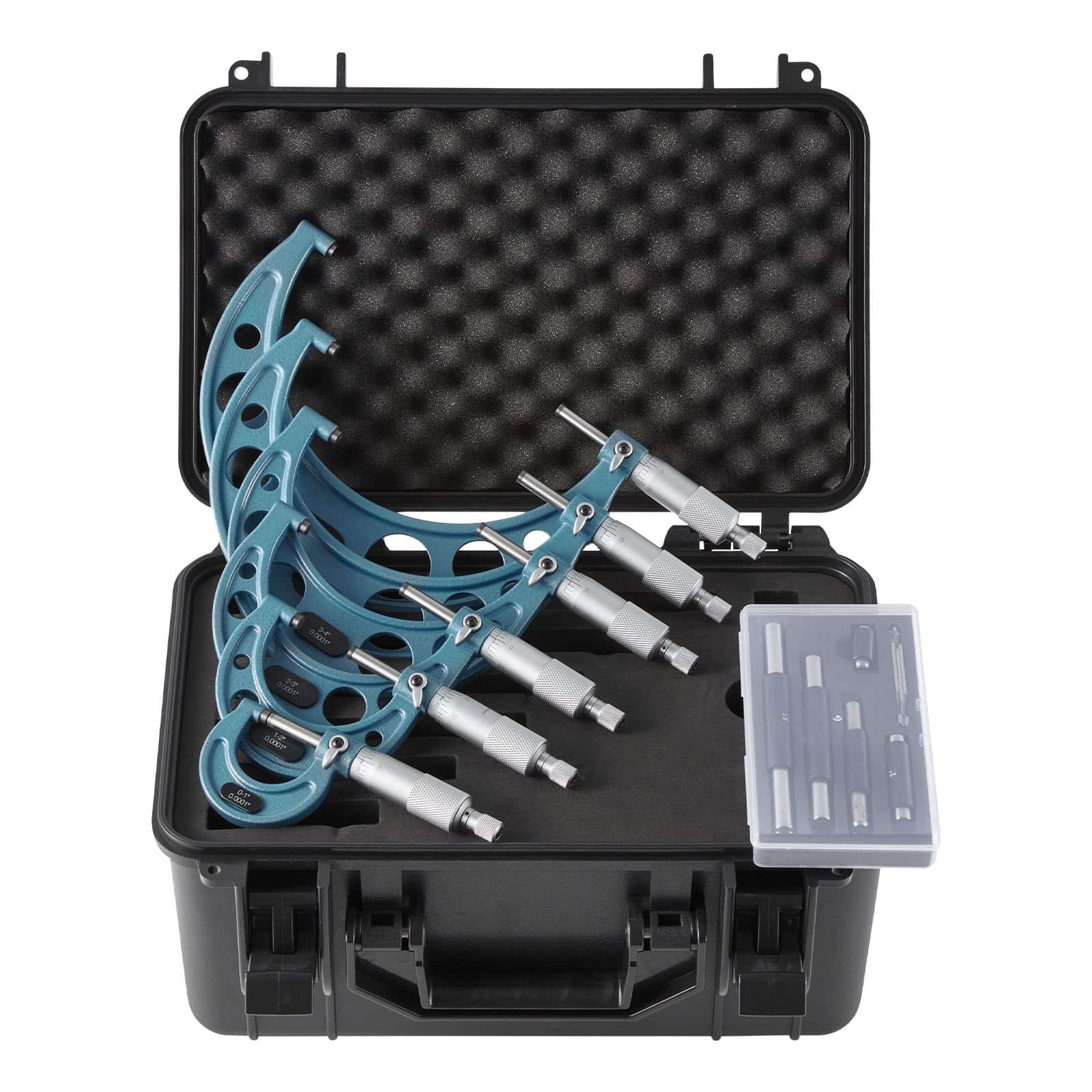 VEVOR 6-Piece Outside Micrometer Set 0–150 mm, Precision Measuring Tools with Calibration Rods & Case for Metalworking – Paveikslėlis 10