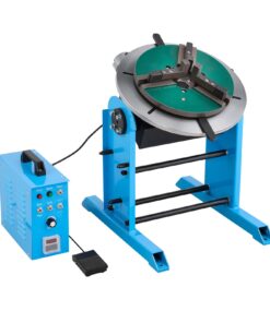 VEVOR Rotary Welding Positioner 200kg Load, -45° to 90° Tilt, 0.5–5 RPM, Electric & Foot Pedal Control, for Welding & Assembly