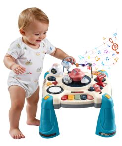 VEVOR Space-Themed Musical Activity Table for Kids 6+ Months, Lights, Sounds, Projector & Learning Features