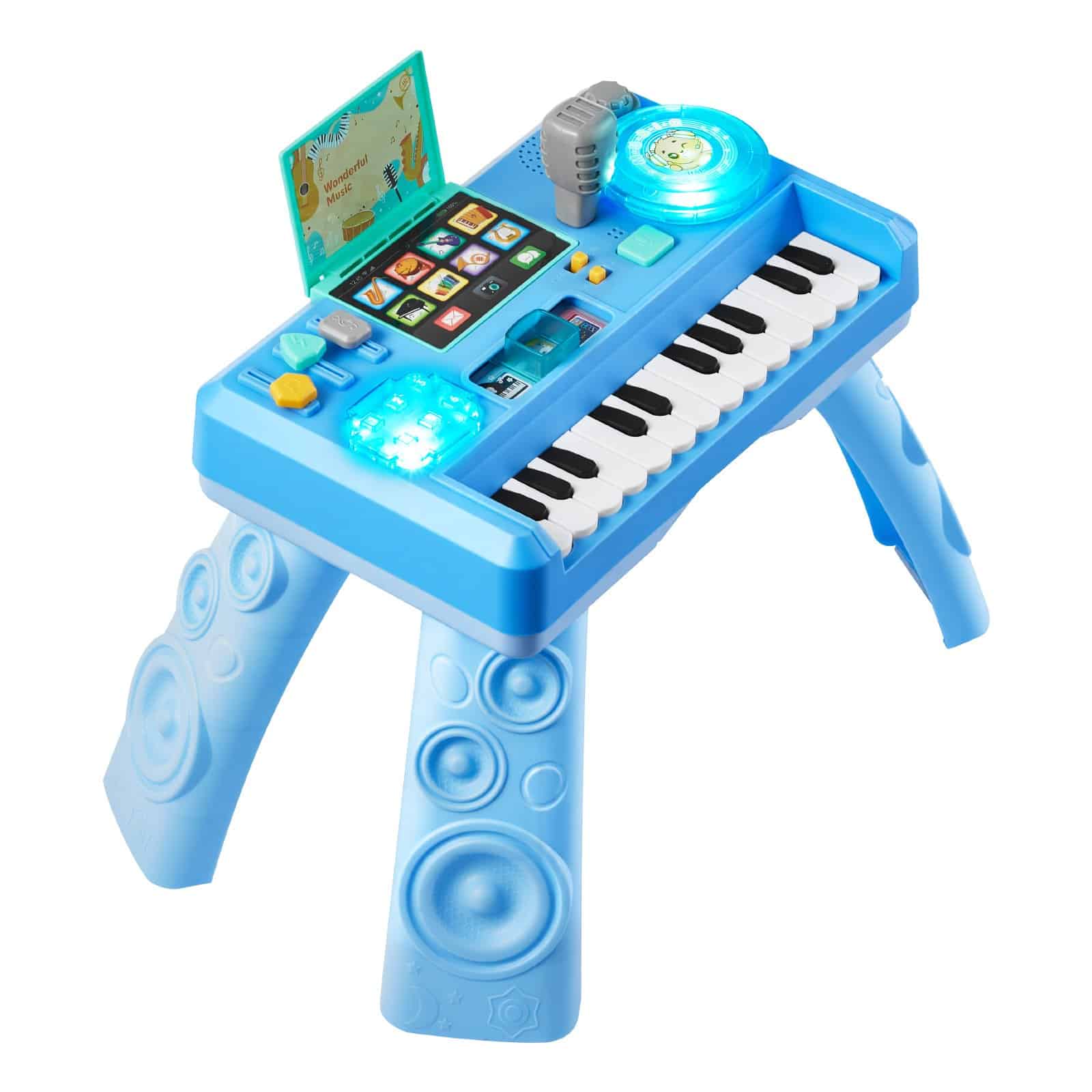 VEVOR Educational Baby DJ Playset with LED Turntable, 133 Sounds & Recording – Musical Activity Table for Kids 6+ Months - Pilt 10