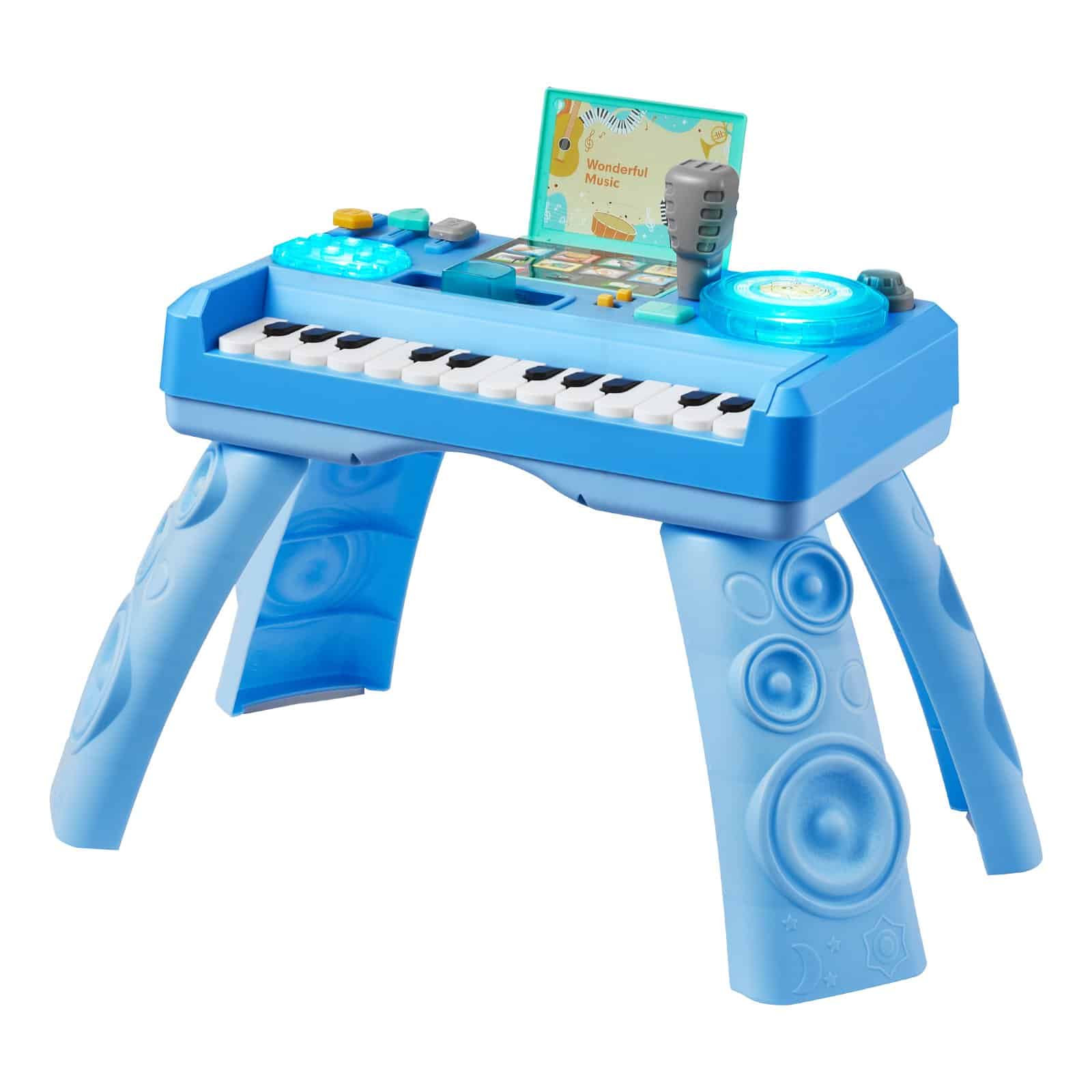 VEVOR Educational Baby DJ Playset with LED Turntable, 133 Sounds & Recording – Musical Activity Table for Kids 6+ Months - Pilt 11