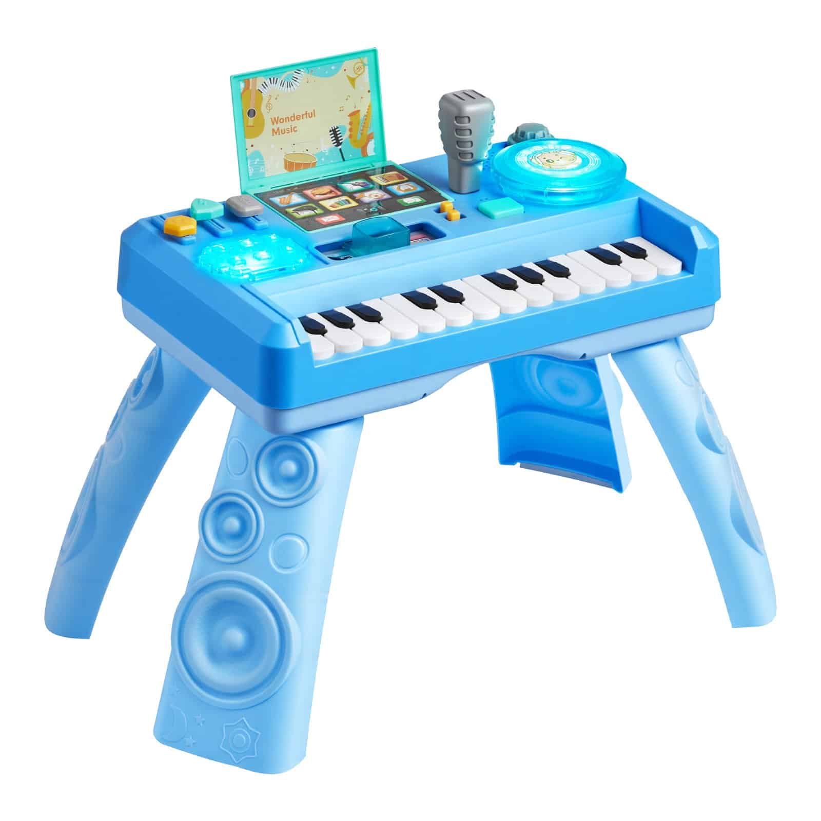 VEVOR Educational Baby DJ Playset with LED Turntable, 133 Sounds & Recording – Musical Activity Table for Kids 6+ Months - Pilt 9